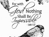 Nothing is Impossible with God Coloring Pages Free Printable Bible Verse Coloring Sheets Simple Mom