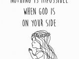 Nothing is Impossible with God Coloring Pages God On Your Side