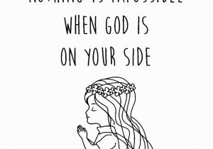 Nothing is Impossible with God Coloring Pages God On Your Side