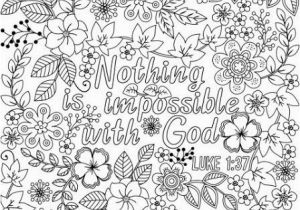 Nothing is Impossible with God Coloring Pages Nothing is Impossible with God Coloring Page Luke