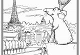 Notre Dame Coloring Pages Ratatouille S Remy In Paris Coloring Page