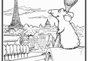 Notre Dame Coloring Pages Ratatouille S Remy In Paris Coloring Page