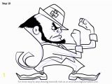 Notre Dame Football Logo Coloring Pages Learn How to Draw Notre Dame Fighting Irish Mascot Clubs