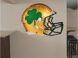 Notre Dame Stadium Wall Mural Notre Dame Fighting Irish Shamrock Helmet