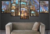 Notre Dame Wall Murals 5 Pieces Home Decor Canvas Print Wall Art Montreal Notre Dame