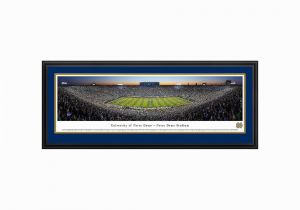 Notre Dame Wall Murals Notre Dame Fighting Irish Football Stadium Twilight Framed Wall Art