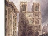 Notre Dame Wall Murals the Cathedral Of Notre Dame Paris 1836