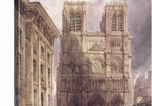 Notre Dame Wall Murals the Cathedral Of Notre Dame Paris 1836