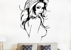 Nude Wall Murals Y Naked Women Salon Hair Beauty Wall Art Stickers Decal Home