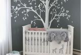 Nursery Room Wall Murals Tree Decal Huge White Tree Wall Decal Stickers Corner