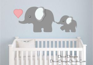 Nursery Wall Mural Stickers Elephant Wall Decal by Decor Designs Decals Nursery Wall