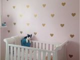 Nursery Wall Murals Stickers 100 Gold Metallic Hearts Wall Stickers Nursery Wall Decals