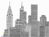 Nyc Skyline Mural for New York City Skyline Black and White Illustration