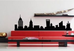 Nyc Skyline Mural New York City Nyc Skyline Mural Vinyl Wall Art Decal Sticky Sticker