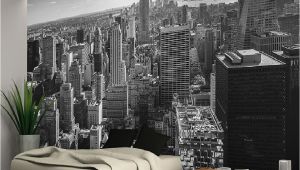 Nyc Skyline Wall Mural New York City Skyline Black White Wallpaper Wall Mural