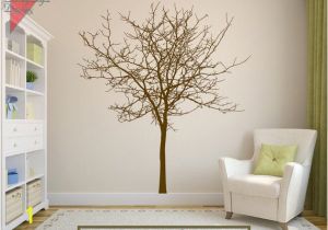 Oak Tree Wall Mural Maple Tree Decal Free Shipping Rustic withered Bare Autumn
