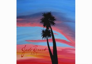 Ocean Sunset Wall Murals original Oil Painting Beach Sunset Wall Art island Art Palm Tree Art Tropical Decor Silhouette Designs Hawaiian Beach Ts