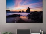 Ocean Sunset Wall Murals Sunset Beach Rocks Wall Art Zapwalls