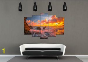 Ocean Sunset Wall Murals Sunset Poster Ocean Wall Art Rocks Wall Decor