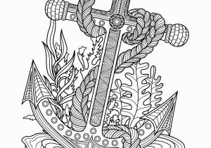 Ocean Waves Coloring Pages Anchor Sea Coloring Page