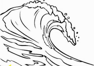 Ocean Waves Coloring Pages Line Free Clipart 128