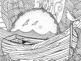 Ocean Waves Coloring Pages Wooden Boat Floating On the Waves Waves Boat Sea Art