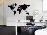 Office Wall Mural Design Od Diy Removable World Map Vinyl Wall Sticker Decal Mural Art Fice Home