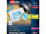 Officemax Color Printing Cost Per Page Avery Print to the Edge Permanent Laser Shipping Labels 6878 3 34 X