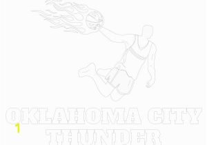 Oklahoma City Thunder Coloring Pages Okc Thunder Sheets