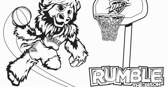 Oklahoma City Thunder Coloring Pages Okc Thunder Sheets