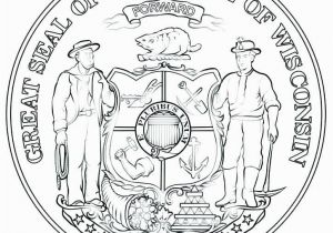 Oklahoma State Seal Coloring Page Delaware Flag Coloring Page United States State Symbols Printables