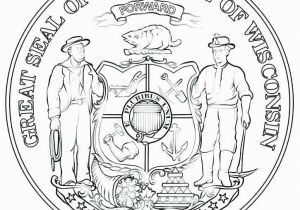 Oklahoma State Seal Coloring Page Delaware Flag Coloring Page United States State Symbols Printables