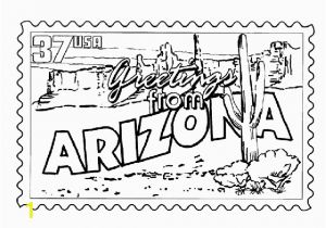 Oklahoma State University Coloring Pages Usa Printables Arizona State Stamp Us States Coloring Pages