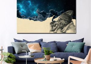 Old West Wall Murals 2019 Hd Print Canvas Art Poster Smoke and Wonder Old Man Smoking Painting Wall Art Picture Home Decoration From Cocoart2016 $27 13