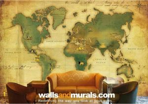 Old World Map Wall Mural Vintage World Map Wallpaper Maps Wallpaper