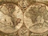 Old World Map Wall Mural Wallpapers for Vintage Map Wallpaper Hd