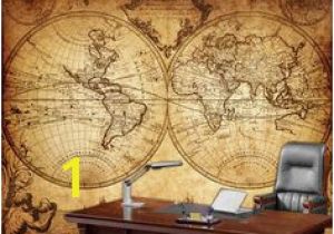 Old World Wall Murals Globe Tan Map World Map Canvas In 2019 Wall Decor