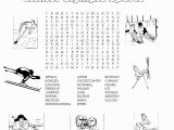 Olympic Swimming Coloring Pages Winter Olympic Sports Printable Word Search Printables for Kids