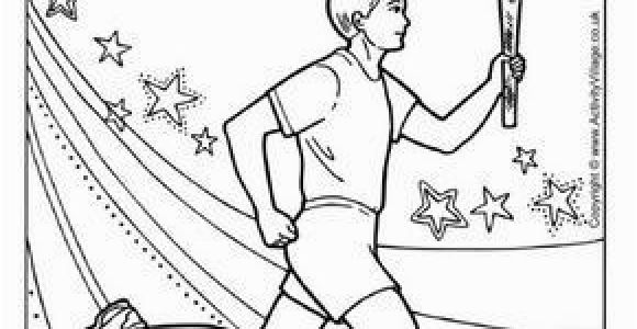 Olympic torch Coloring Page Olympic torch Relay Colouring Page Preschool Art Ideas