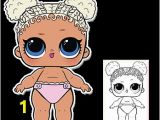 Omg Doll Coloring Pages Lil Flower Child Series 3 Wave 2 L O L Surprise Doll
