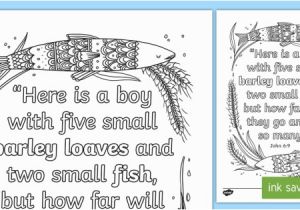 One Fish Two Fish Coloring Pages Printable John 6 9 Mindfulness Coloring Page Teacher Made
