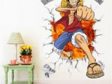 One Piece Wall Murals 3d One Piece Wall Decals Multicolor Monkey D Luffy Wall Vinyl Sticker for Kids Room and Nursery Decoration Wall Art Stickers Uk Wall Art Tree Decal