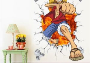 One Piece Wall Murals 3d One Piece Wall Decals Multicolor Monkey D Luffy Wall Vinyl Sticker for Kids Room and Nursery Decoration Wall Art Stickers Uk Wall Art Tree Decal