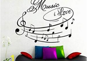 One Piece Wall Murals Amazon Na Giant Wall Decals Music I Love Art Design