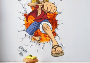 One Piece Wall Murals Us $5 84 Off E Piece Anime Ic Luffy Breack Wall 3d Window Wall Stickers Decals Vinyl Decoration Fashion Decor for Kids Boys Bedroom Art In