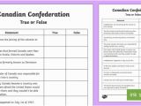 Ontario Flag Coloring Page Canadian Confederation True or False Worksheet Worksheet