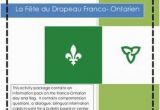 Ontario Flag Coloring Page Le Jour Franco Tarien Grade 4 French Culture Curriculum