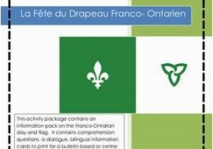 Ontario Flag Coloring Page Le Jour Franco Tarien Grade 4 French Culture Curriculum