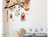 Order Wall Murals Online Wall Art Decor Dl Wall Stickers Branch with Colourful Nature