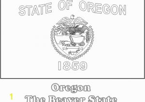 Oregon Flag Coloring Page oregon State Flag Printable